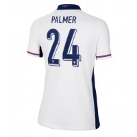 Maglia Calcio Inghilterra Cole Palmer #24 Prima Divisa Donna Europei 2024 Manica Corta